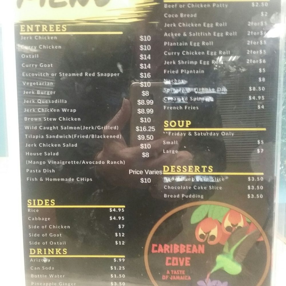 Caribbean Cove - Menu - Caribbean Near Me - College Park, Maryland