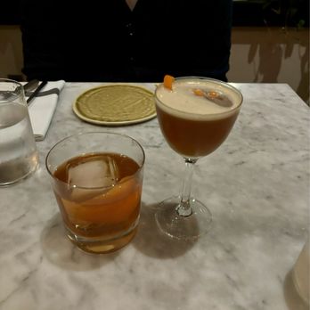 Death & Taxes - The fig mocktail and an old fashioned - New American Near Me - Raleigh, North Carolina