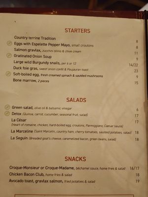 Menu photo 2 Café Montparnasse Paris, 75