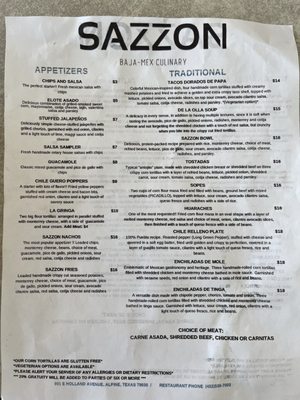 Menu photo 6 Sazzon Baja Mex Culinary Alpine, TX Menu photo 6 Sazzon Baja Mex Culinary Alpine, TX