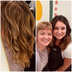 Rooted Organic Beauty - Highlights. Toner cut & style w/ Kara