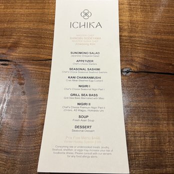 Ichika - Menu - Sushi Bars Near Me - Milpitas, California Ichika - Menu - Sushi Bars Near Me - Milpitas, California