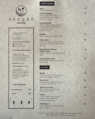 Menu photo 4 Skogen Kitchen Custer, SD Menu photo 4 Skogen Kitchen Custer, SD