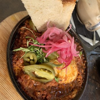 Blue Daisy - Baked Egg Meat Sauce - Creperies Near Me - Santa Monica, California Blue Daisy - Baked Egg Meat Sauce - Creperies Near Me - Santa Monica, California