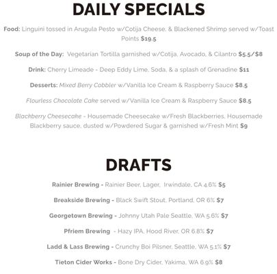 Menu photo 2 Can Bar Seattle, WA Menu photo 2 Can Bar Seattle, WA