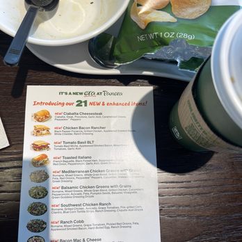 Panera Bread - New menu - Soup Near Me - Rialto, California