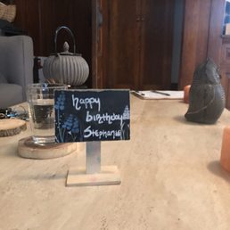 A lovely surprise awaited me in the seating area after my birthday massage!