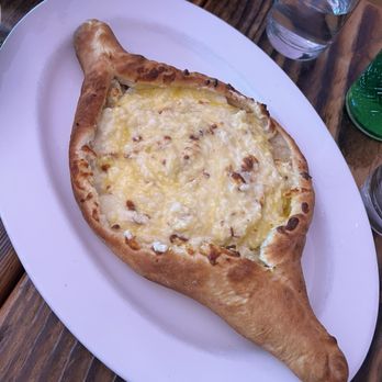 Georgian Cheese Boat - Mixed the cheese in the classic bread - Georgian Near Me - San Francisco, California