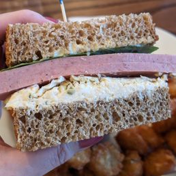 Cross-section of my baloney 2.0 sandwich