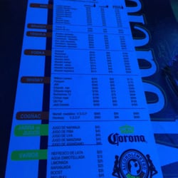 Alcoholimetro - Menu Bebidas