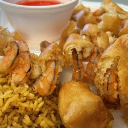 First Wok - Fried Shrimp (NOT Cleaned) from lunch Sweet & Sour