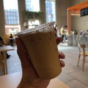Play Coffee - Shaken Maple Latte (Tiktok: @justandyvu) - Coffee & Tea Near Me - Orange, California