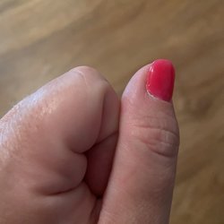 Rehoboth Nails & Spa - Dip pulling away from nail