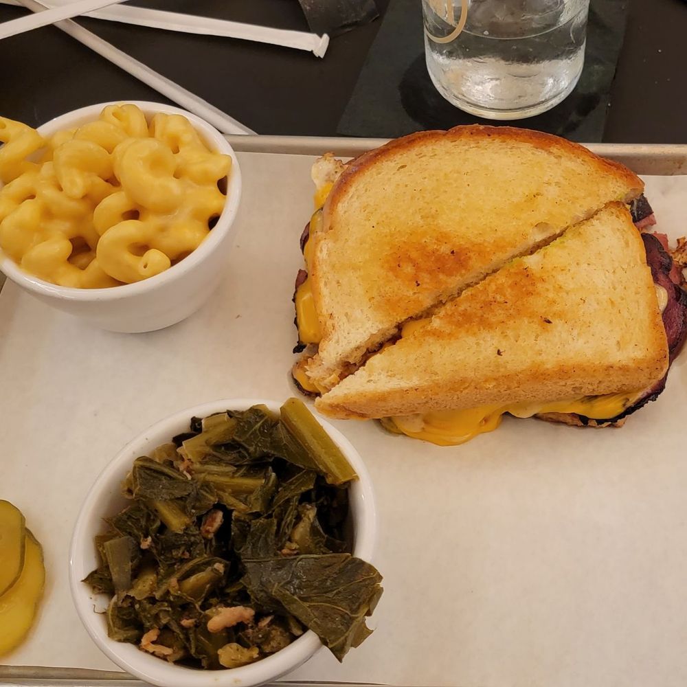 Twisted Pine - Bologna sandwich, collards and mac and cheese - Bars Near Me - Winston-Salem, North Carolina Twisted Pine - Bologna sandwich, collards and mac and cheese - Bars Near Me - Winston-Salem, North Carolina