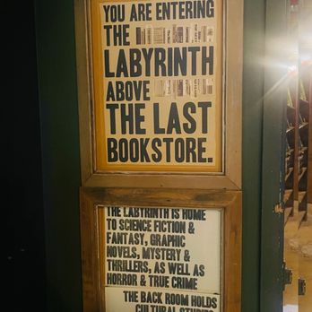 The Last Bookstore - Sign - Bookstores Near Me - Los Angeles, California The Last Bookstore - Sign - Bookstores Near Me - Los Angeles, California