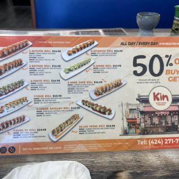 Kin Sushi House - Sushi Bars Near Me - Torrance, California