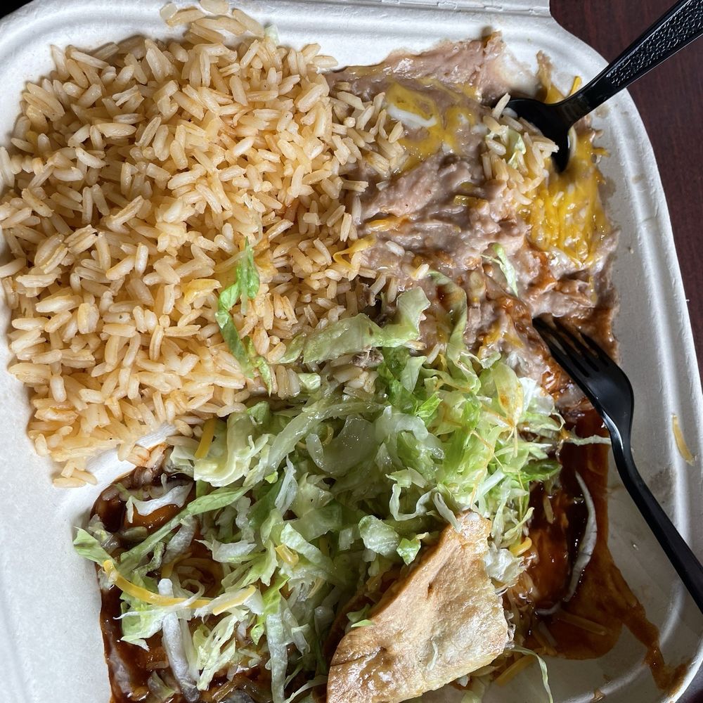 #3 with a partially eaten taco.