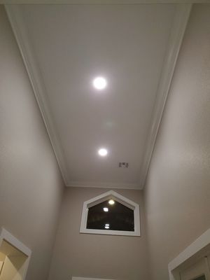 High Ceiling Installations - High Ceiling 13-22 feet chandelier, ceiling, and recessed LED can lights High Ceiling Installations - High Ceiling 13-22 feet chandelier, ceiling, and recessed LED can lights