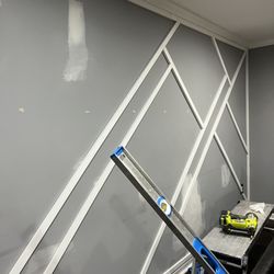 Earl's Home Services - change in progress: old, drab, gray wall