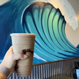 Large butterfinger blended mocha