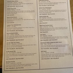 Beer Menu