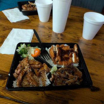 Tokyo Express - Bento A with Teriyaki Beef instead of spicy - Japanese Near Me - Phoenix, Arizona