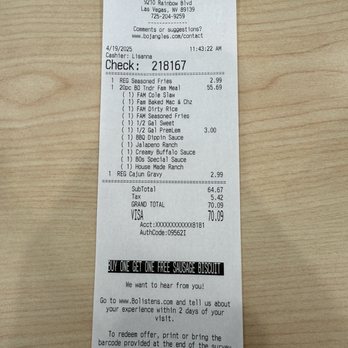 Bojangles - The breakdown of the 20pc meal - Chicken Wings Near Me - Las Vegas, Nevada