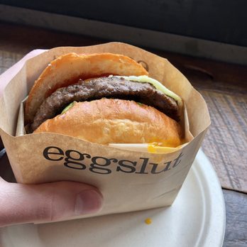 Eggslut - Cheeseburger w/ avocado - Breakfast & Brunch Near Me - Los Angeles, California