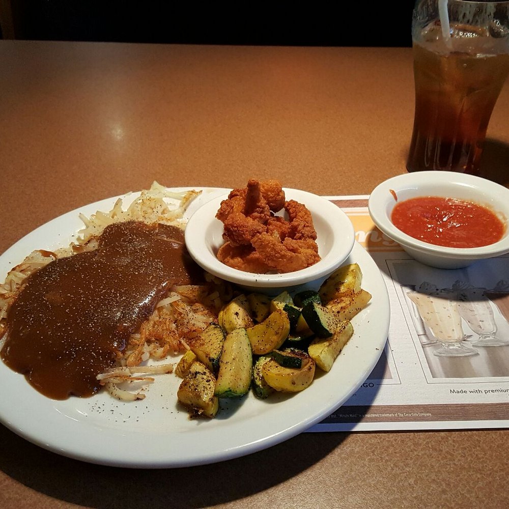 Denny's - Shrimp was good, but I ordered a Steak that didn't find its way to the table because the waitress punched in the wrong button. - Diners Near Me - Blacksburg, South Carolina Denny's - Shrimp was good, but I ordered a Steak that didn't find its way to the table because the waitress punched in the wrong button. - Diners Near Me - Blacksburg, South Carolina