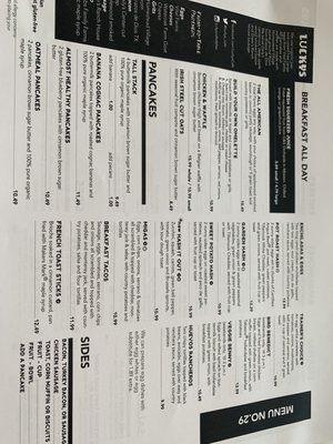 Menu photo 8 Luckys Cafe Dallas, TX