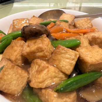 Henry's Cuisine - Braised brown sauce bean curd tofu and mushrooms - Asian Fusion Near Me - Alhambra, California Henry's Cuisine - Braised brown sauce bean curd tofu and mushrooms - Asian Fusion Near Me - Alhambra, California