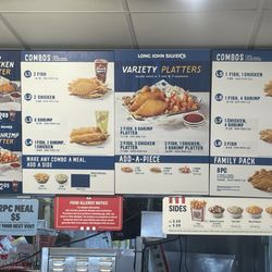 KFC - Menu for Long John Silvers