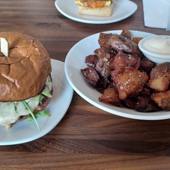 Alma - Spicy turkey burger and smash potatoes. - Cafes Near Me - Minneapolis, Minnesota Alma - Spicy turkey burger and smash potatoes. - Cafes Near Me - Minneapolis, Minnesota