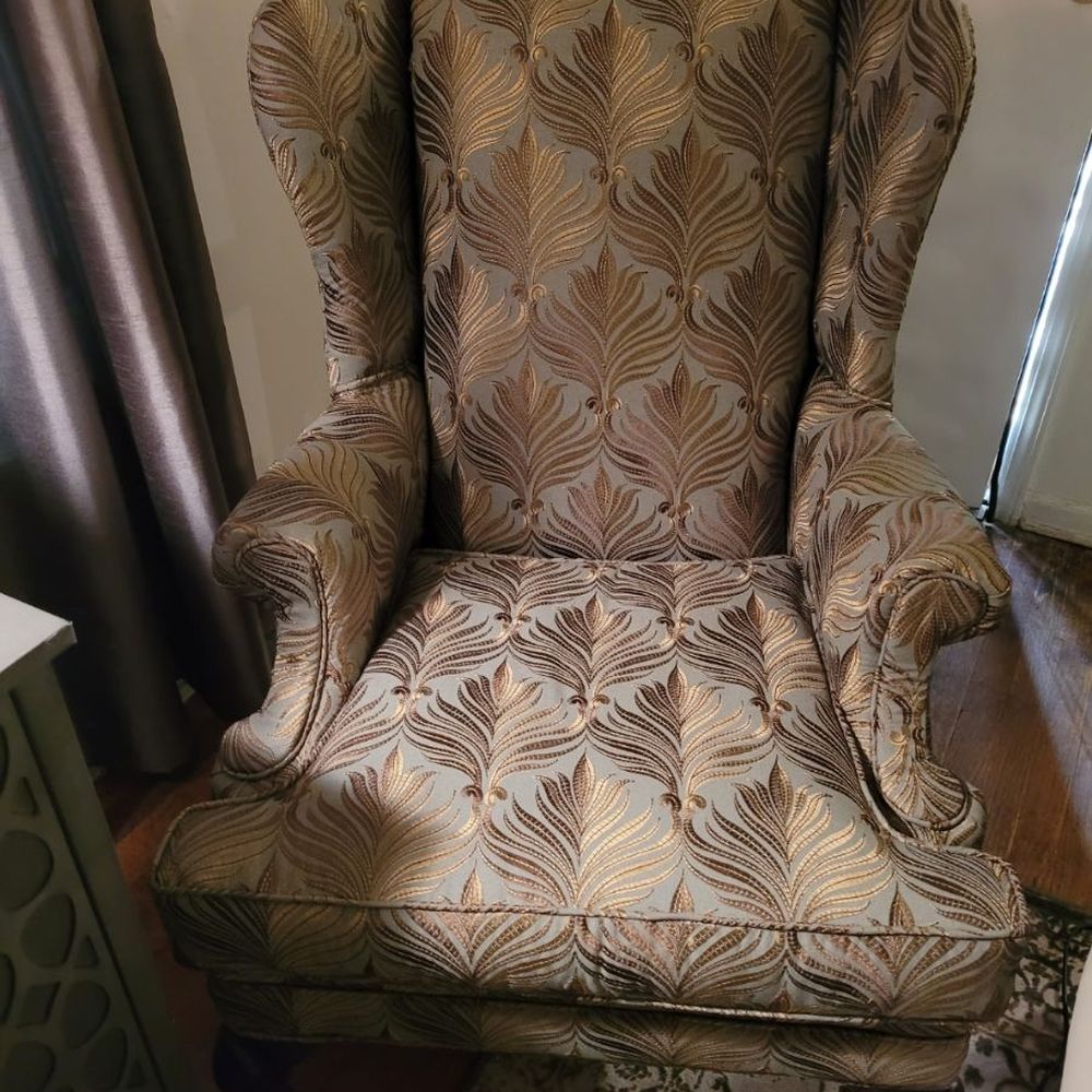 Thomas Upholstery - Chair After - Furniture Reupholstery Near Me - Coldwater, Mississippi