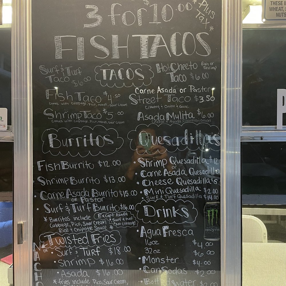 Meche's Fish Tacos - Menu - Food Trucks Near Me - Vista, California Meche's Fish Tacos - Menu - Food Trucks Near Me - Vista, California