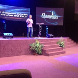 Champions Church - Pastor Nolan Edwards speaking at Champions Church