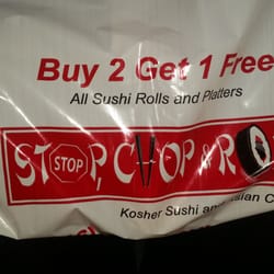 Stop Chop & Roll - Great bag advertising.