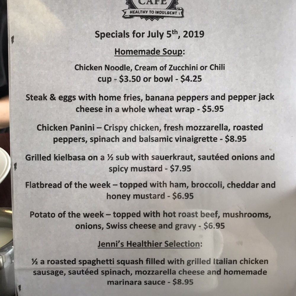 Special Menu of today