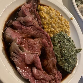 Broadway Prime - Select cut. Half corn and half spinach - Steakhouses Near Me - Burlingame, California