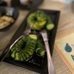 Dough Zone Dumpling House - Cupertino - Sweet & Sour Cucumber   甜辣小黄瓜 - @rayz