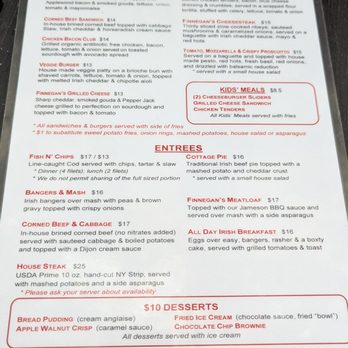 Finnegan's Wake - Menu 2 - Irish Near Me - Rockville, Maryland Finnegan's Wake - Menu 2 - Irish Near Me - Rockville, Maryland