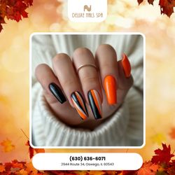 Deluxe Nails Spa - Who says you can't feel glamorous in sweater weather? Beautiful nails make every outfit better!