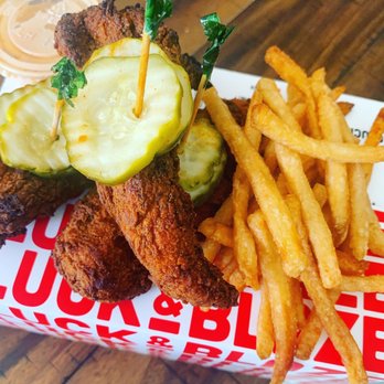Cluck & Blaze - Tenders with Side of Fries and Comeback Sauce. (Came with soft toast I forgot to post) - Chicken Shop Near Me - Long Beach, California