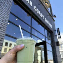 Iced Lavender Matcha Latte