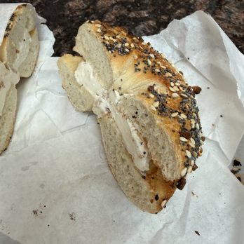 Bagel Place Cafe - Everything bagel with cream cheese - Bagels Near Me - Sunnyvale, California Bagel Place Cafe - Everything bagel with cream cheese - Bagels Near Me - Sunnyvale, California