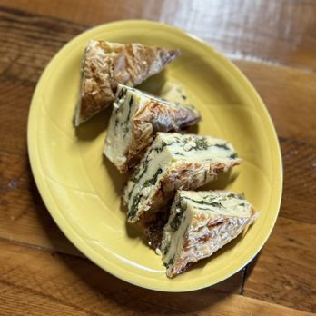 Shiki Shiki Baba - a yellow plate with four pieces of bread on it - Turkish Near Me - Portland, Oregon