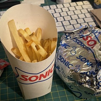 Sonic Drive-In - Thanks for giving me so few fries that I want to turn around and come back. - Burgers Near Me - Colorado Springs, Colorado Sonic Drive-In - Thanks for giving me so few fries that I want to turn around and come back. - Burgers Near Me - Colorado Springs, Colorado