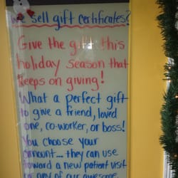 Kiefer Family Chiropractic Care - Provides up to date info and tips for patients in the waiting area.
