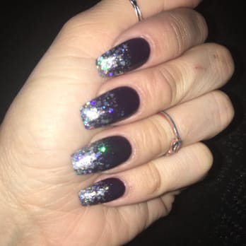 Nails Galore - Coffin shape and glitter galore by Stacey - Nail Salons Near Me - Cypress, California