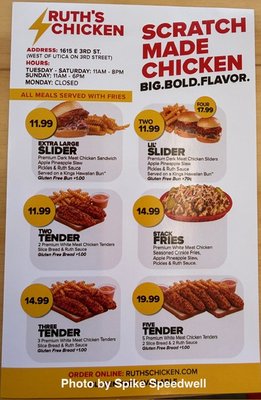 Menu photo 1 Ruth’s Chicken Tulsa, OK Menu photo 1 Ruth’s Chicken Tulsa, OK